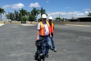 Transportation of the ultrasonic single rail trolley UDS2-77 to the site of training - OKOndt Group holds a training for the American company, March 2019