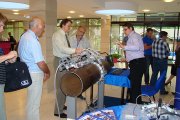 Participants of the Exhibition Non-Destructive Testing 2014 are looking at the equipment for pipe welds testing produced by OKOndt Group, Kyiv, spring