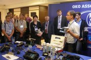 Portable ultrasonic flaw detectors, magnetic yokes, probes and calibration blocks exhibited at the international Conference and Exhibition Non-Destructive Testing 2014