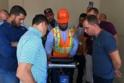Technical staff of the customer from the USA  learn functions of the single rail ultrasonic trolley UDS2-77 — educational seminar organized by OKOndt Group in Miami, September 2019