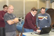 British NDT specialists get acquainted with the capabilities of TOFD equipment made by OKOndt Group — presentation at the customer's office, Swansea, UK, December 2017