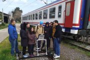 Technical staff of the Turkish State Railway are getting trained how to work with the single rail eddy current flaw detector ETS2-77 - OKOndt Group holds a training at the customer's site, spring 2019 