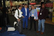 Representatives of OKOndt Group team are demonstrating wireless welds testing system TOFD Man and other OKOndt Group's NDT equipment to the visitors of the Annual Exhibition of American Society for Nondestructive Testing, Houston, October 2018
