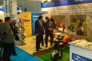 Attendees of the International Exhibition Eurasia Rail are looking at the rail flaw detectors produced by OKOndt Group, Izmir, Turkey, April 2019