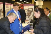 Communication of OKOndt Group's engineers with the NDT specialists from abroad during the ASNT-2017, USA