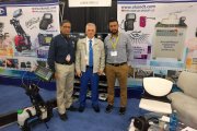 Representative of OKOndt Group and the distributors at the company's booth at the Annual ASNT Exhibition — 2018, Houston, USA