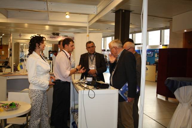 Demonstration of the latest portable devices produced by OKOndt Group at the ECNDT-2014