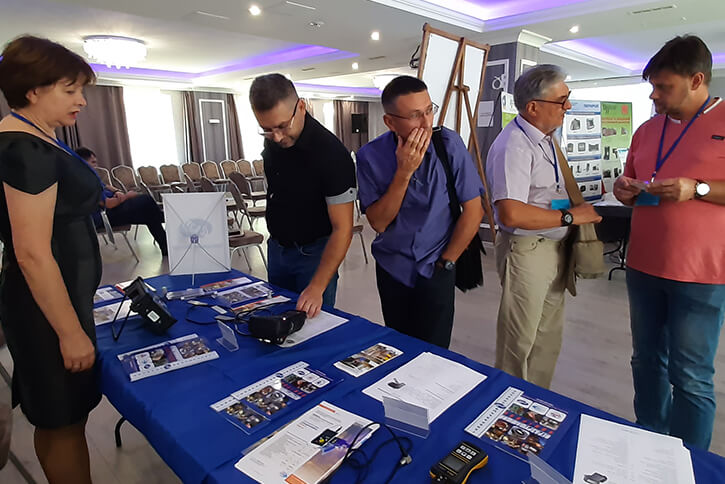 Participants of the 23rd International Conference dedicated to Non-destructive testing are viewing equipment produced by OKOndt Group