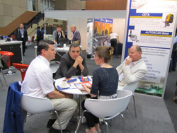 Negotiations of OKOndt Group specialists with the AREVA company on rails inspection matters at WCNDT-2012