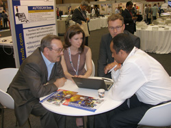 Negotiations between OKOndt Group specialists and the SGS company on NDT training matters, WCNDT-2012, Durban, South Africa