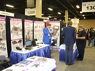 Exhibition booth of OKOndt Group at the annual ASNT-2017 Conference and Exhibition, Nashville, Tennessee, autumn 2017  