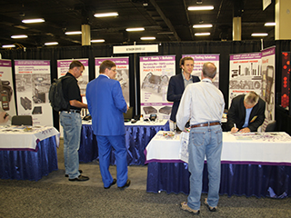 OKOndt Group's booth with the company's staff at ASNT-2017, Nashville, Tennessee, USA