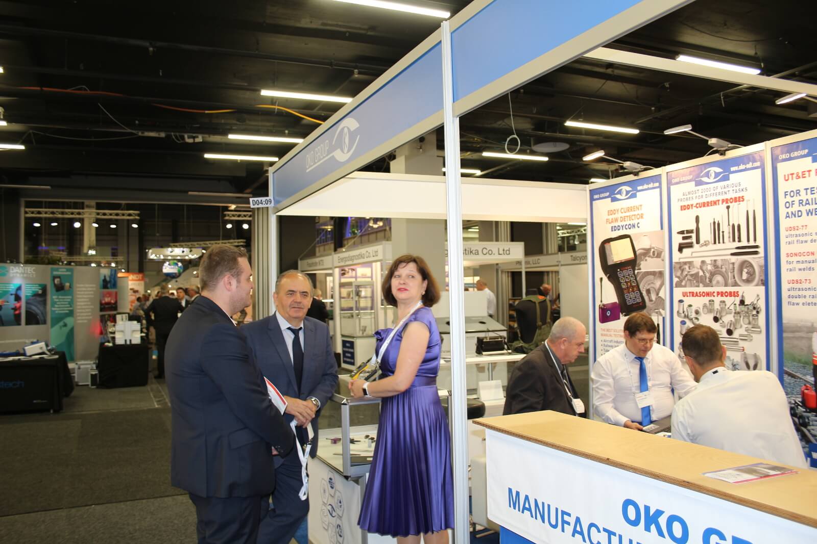 Attendees of the 12th European conference of NDT actively visit OKOndt Group's booth