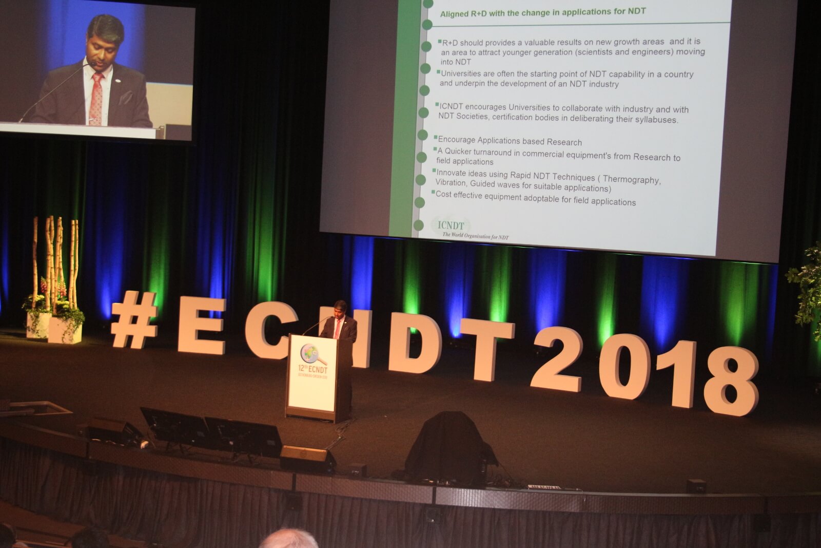Opening ceremony of the 12th European conference of NDT (ECNDT-18), Gothenburg, Sweden