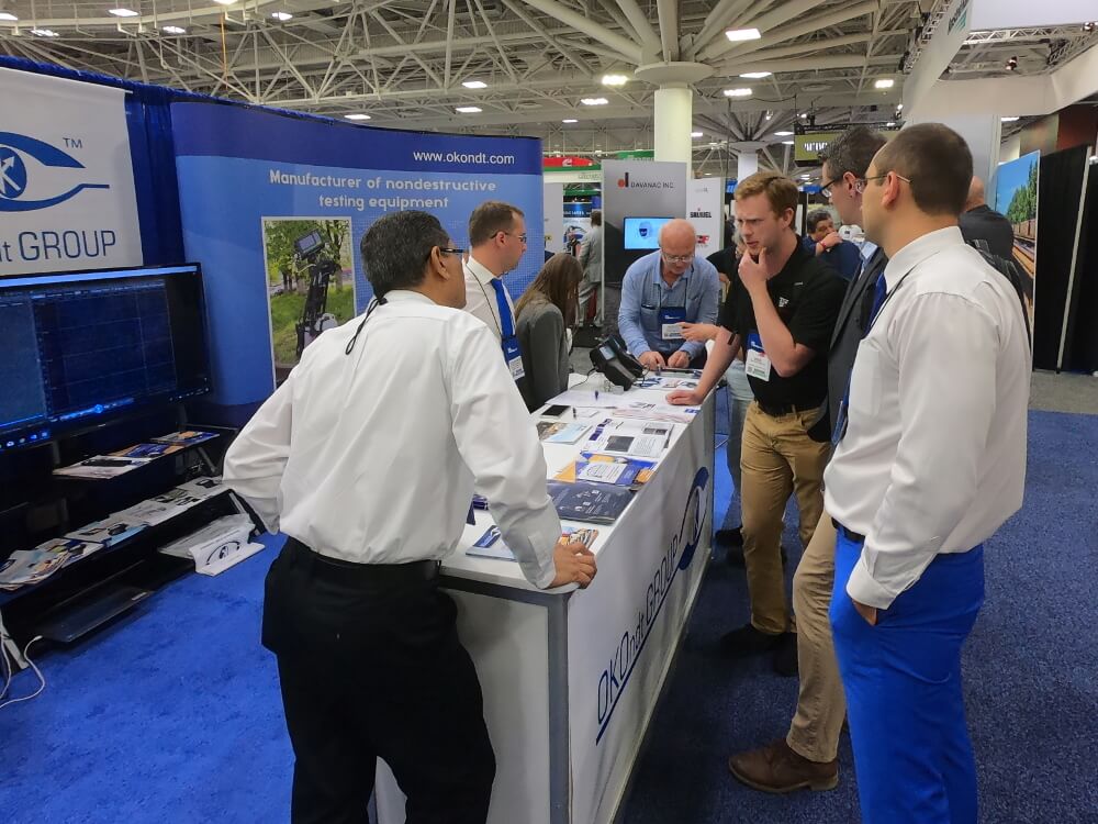 Railway Interchange 2019 attendees are interested in the NDT developer's booth - OKOndt Group