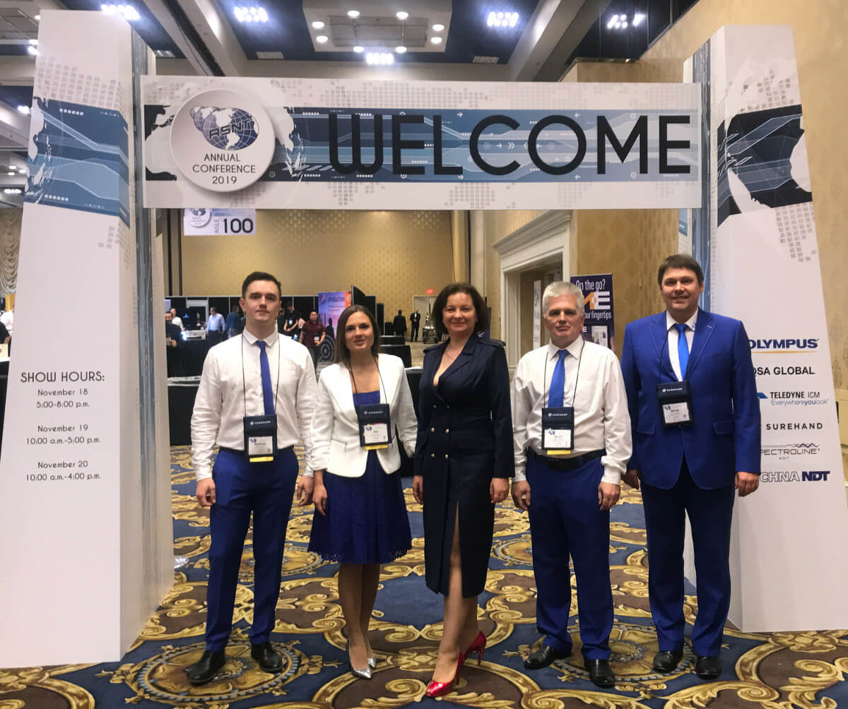 Delegates of OKOndt GROUP came to ASNT-19 - a traditional annual Conference and Exhibition of the American Society for Nondestructive Testing, November, Las Vegas