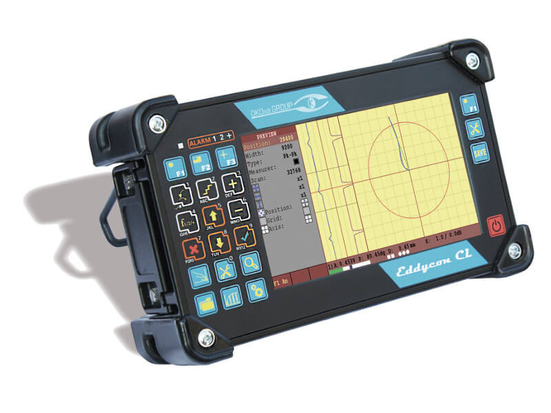 Portable ET flaw detector with a large screen Eddycon CL