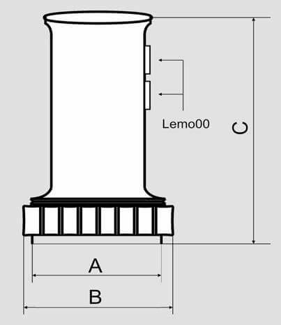 Ultrasonic Straight Beam Probes with replaceable membrane (dual element) produced by OKOndt GROUP™