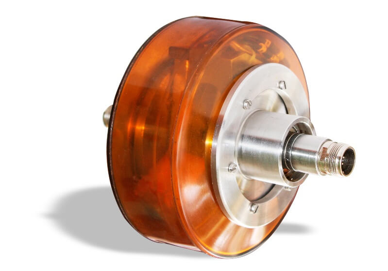 Wheel probe of the high-speed rail inspection system OKOSCAN 73HS